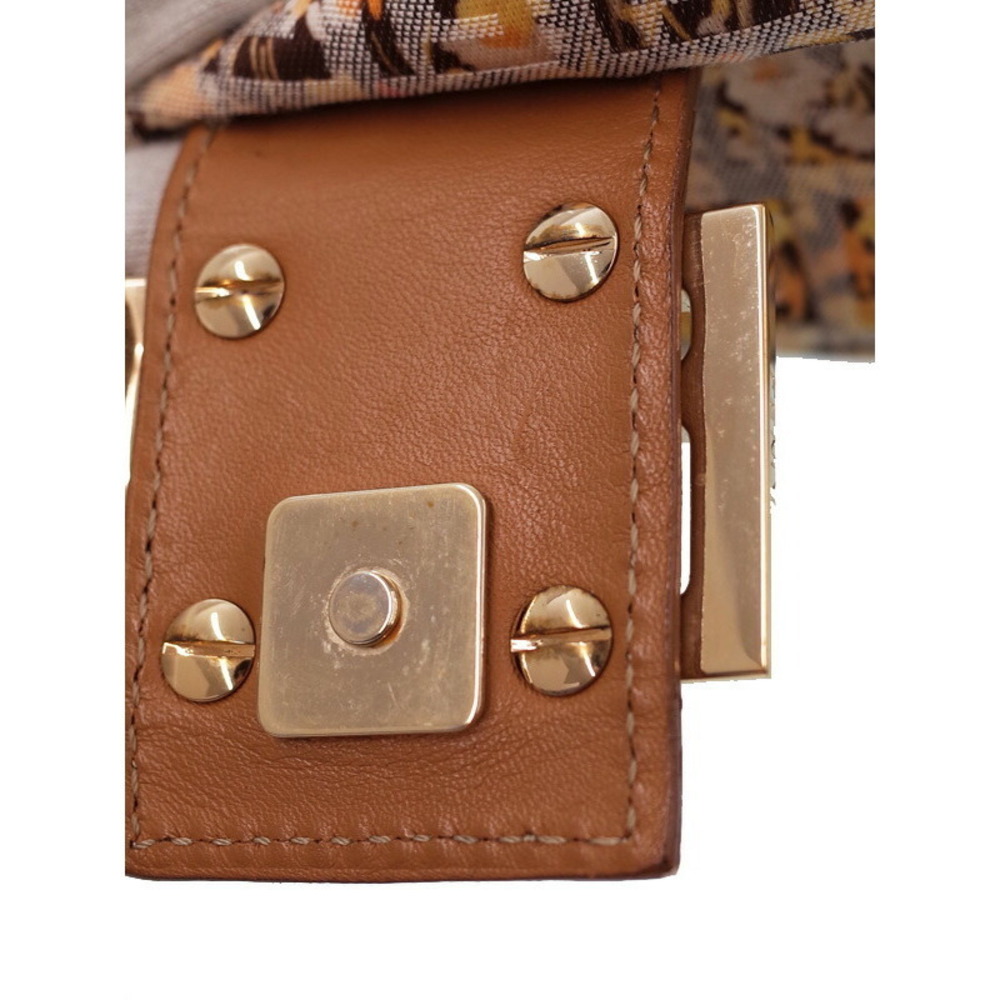FENDI Flower Zucchino Mamma Bucket Semi Shoulder Bag - Picture 8 of 9